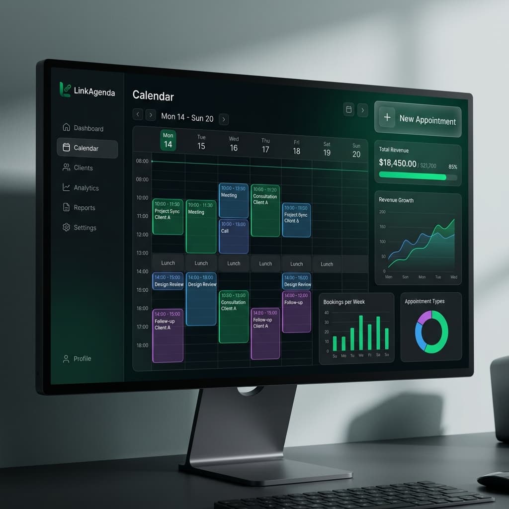 LinkAgenda Dashboard Preview